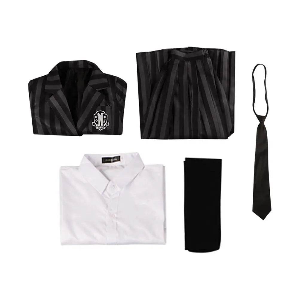 Wednesday Costume The Addams Family Cosplay Costumes Skirt Suit For Women - Ecosfun