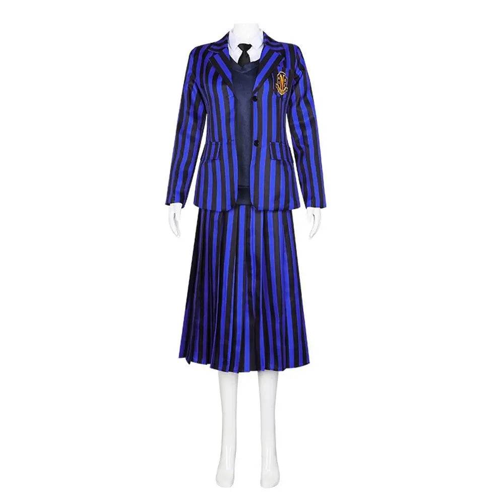 Wednesday Costume The Addams Family Cosplay Costumes Skirt Suit For Women - Ecosfun
