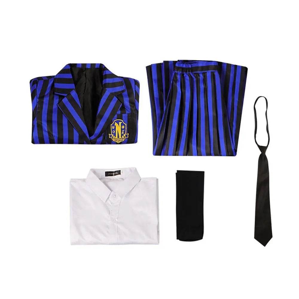 Wednesday Costume The Addams Family Cosplay Costumes Skirt Suit For Women - Ecosfun