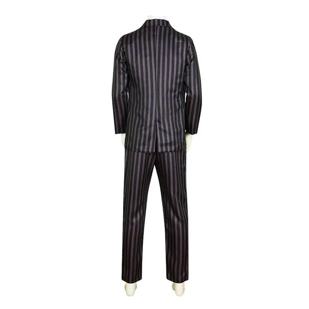 Wednesday's Dad Costume The Addams Family Cosplay Gomez Costume Outfit Sets For Men - Ecosfun