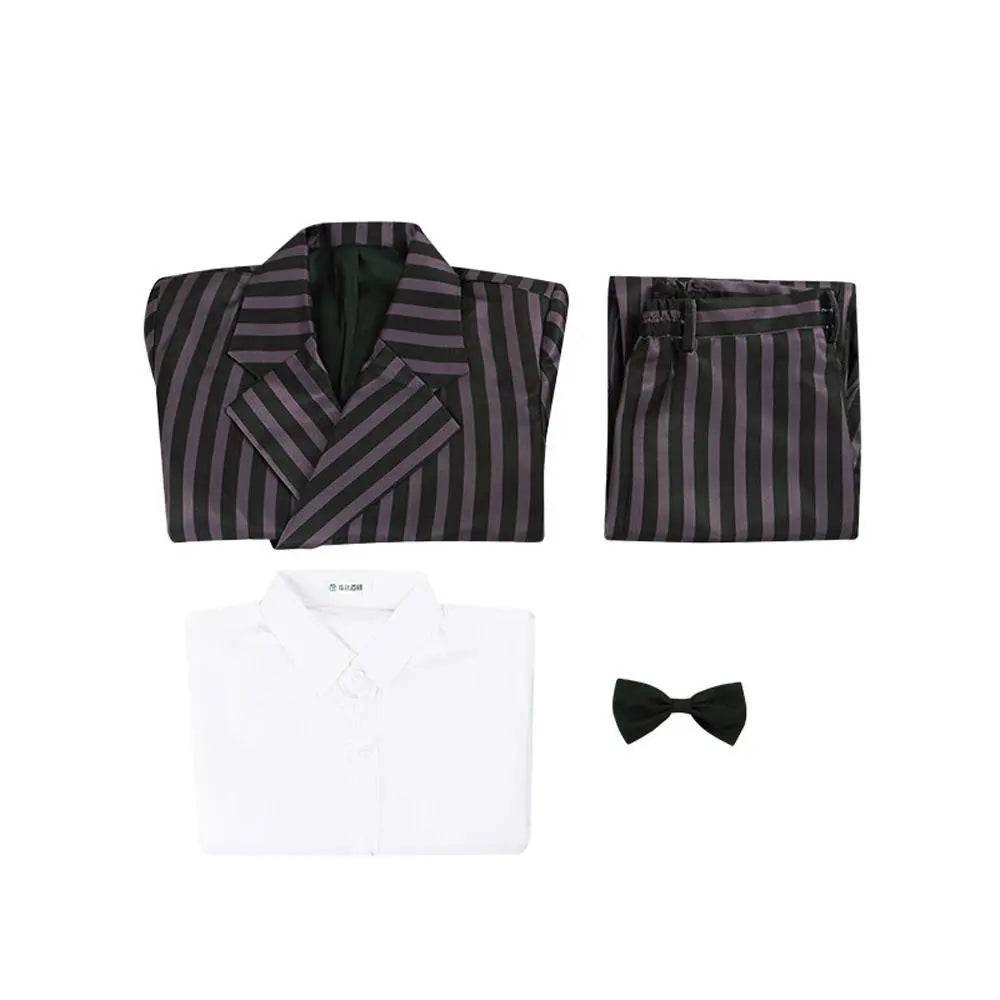 Wednesday's Dad Costume The Addams Family Cosplay Gomez Costume Outfit Sets For Men - Ecosfun