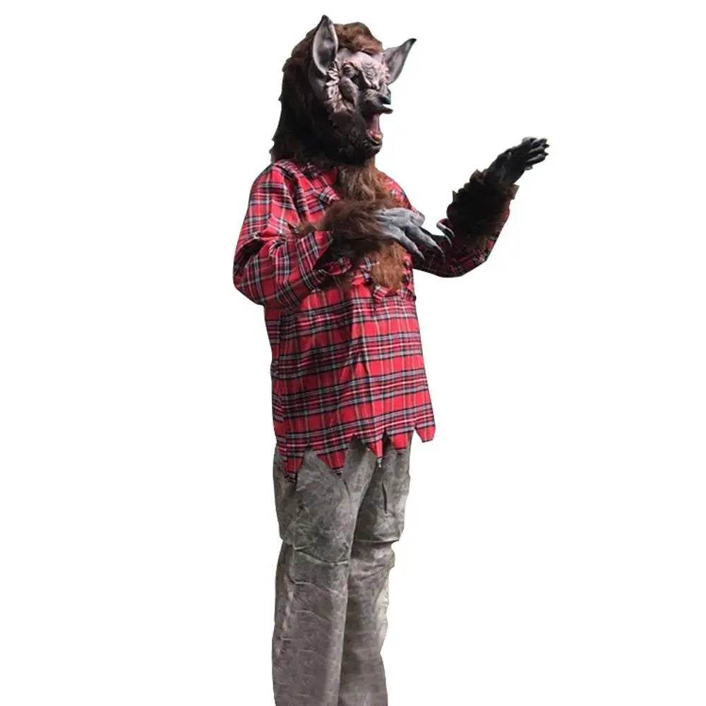 Werewolf Adult mens costume scary Halloween with Mask - Ecosfun