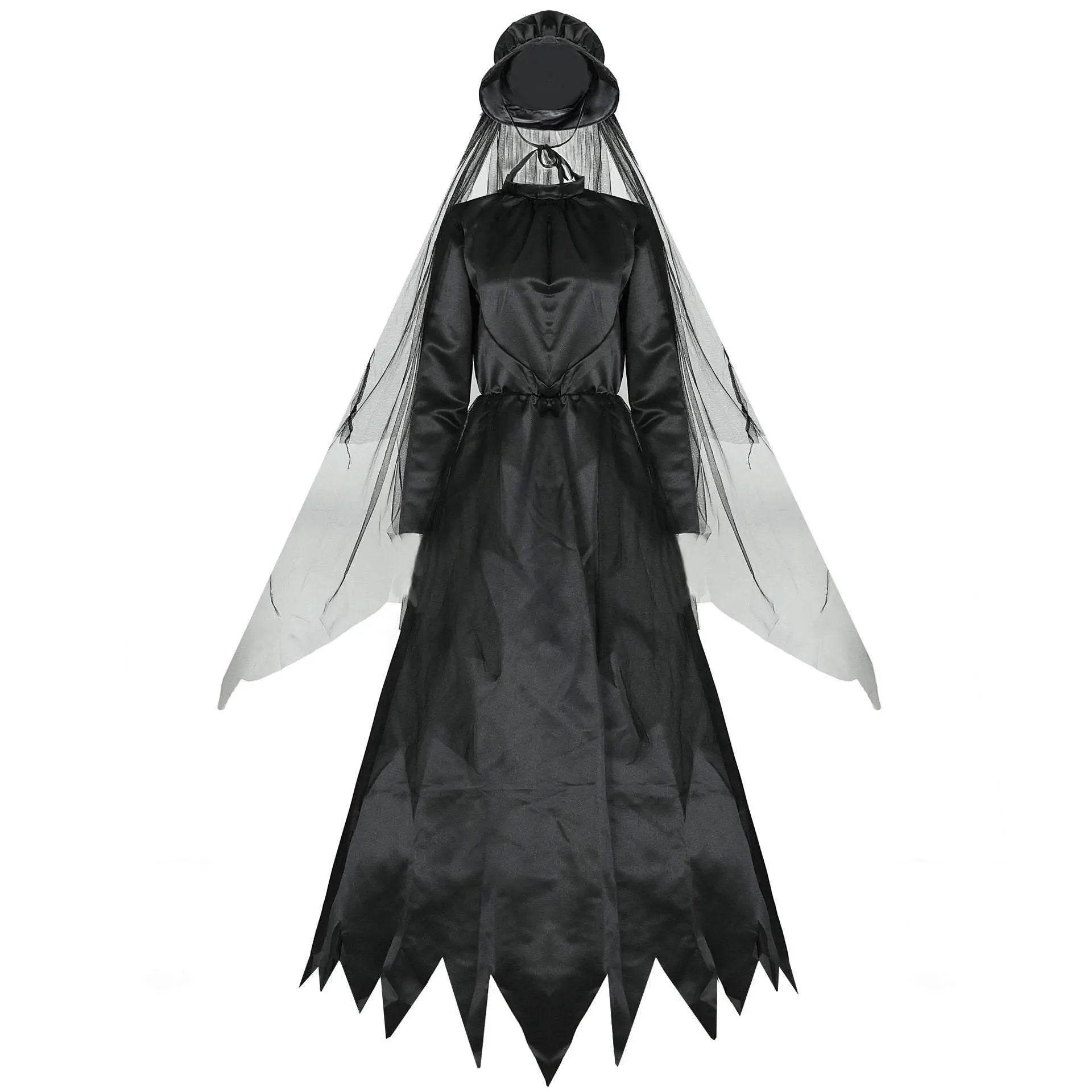 Witch ghost bride costume halloween cosplay - Ecosfun