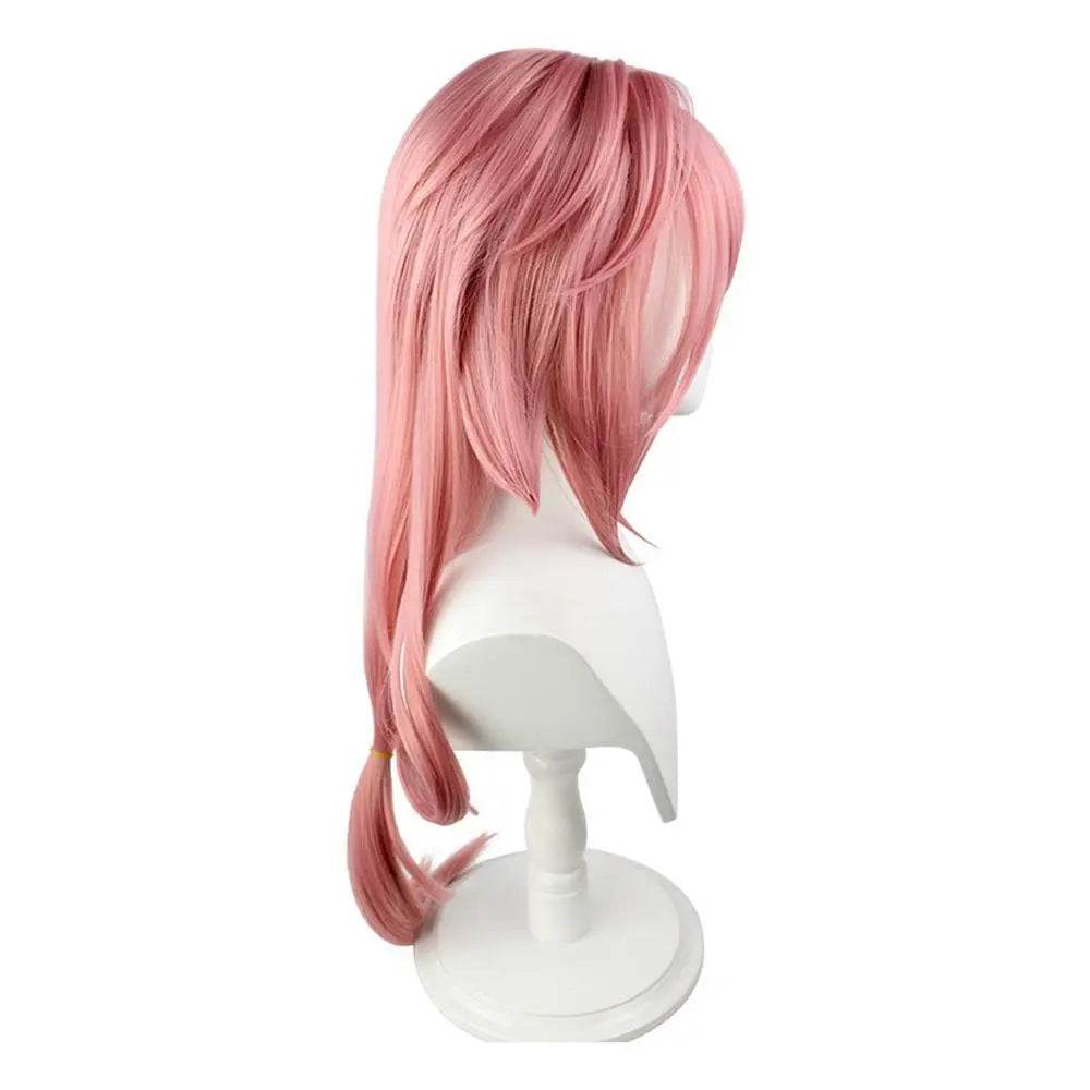 Yae Miko Wig Genshin Impact Pink side upturned cosplay long Wigs for women - Ecosfun