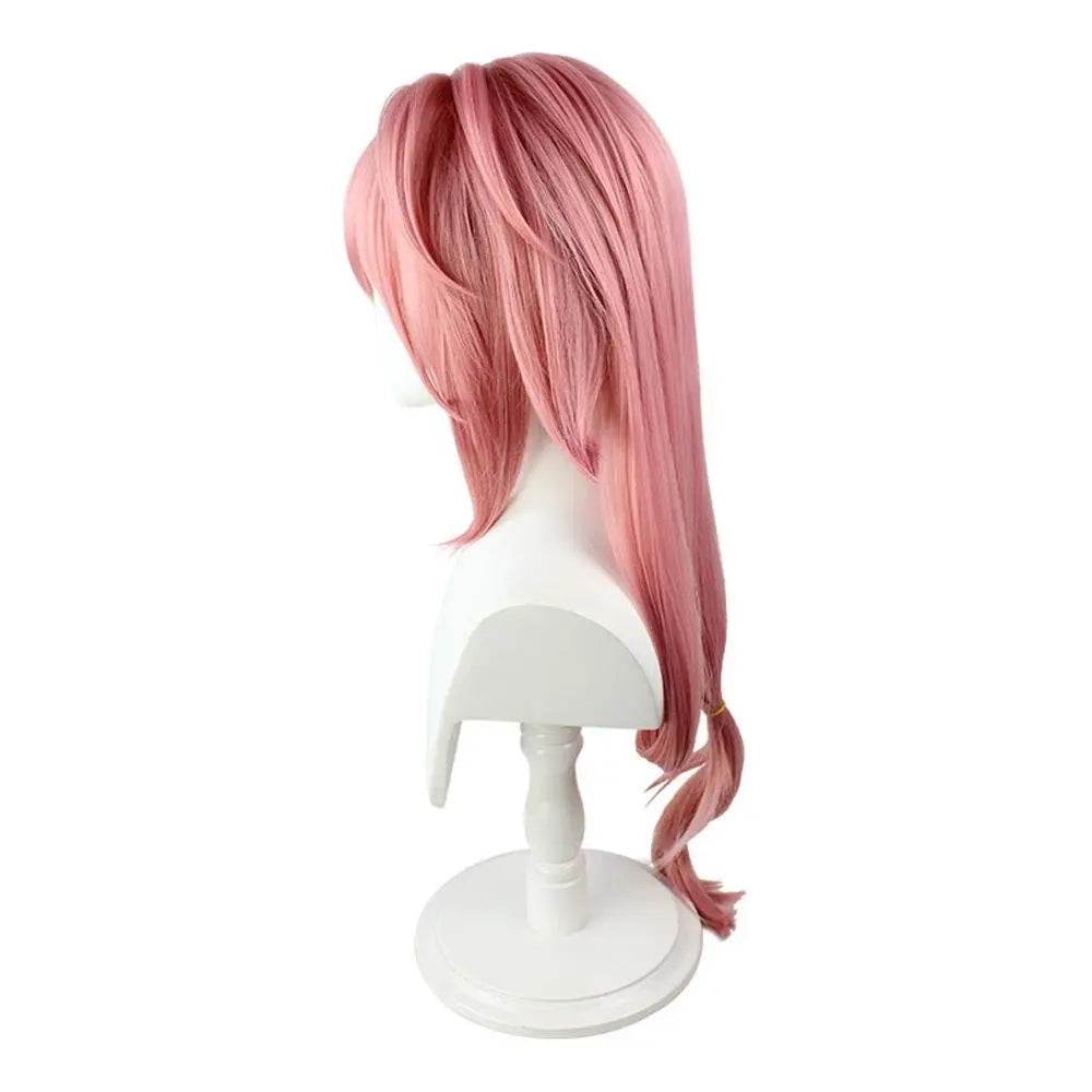 Yae Miko Wig Genshin Impact Pink side upturned cosplay long Wigs for women - Ecosfun