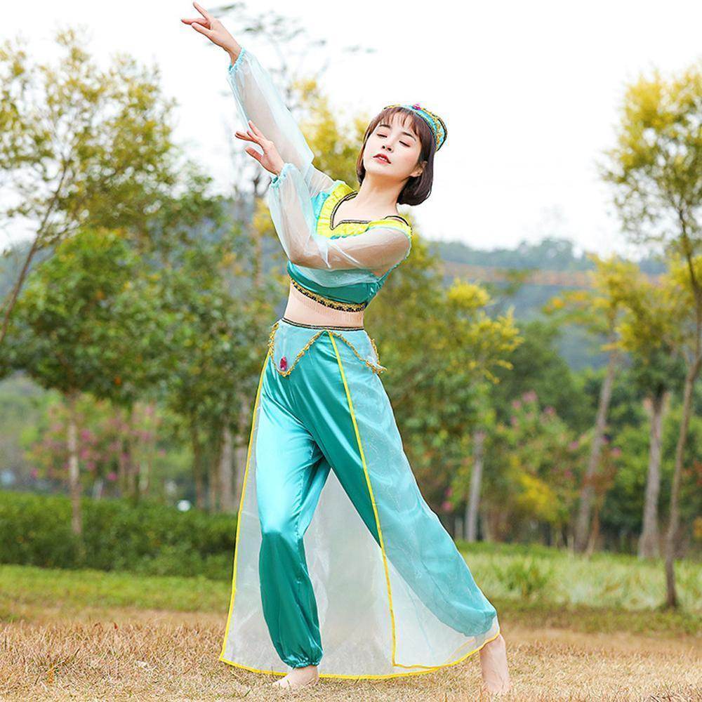 Aladdin Princess Jasmine Costume Cosplay Matching Dress Mom And Me - Ecosfun