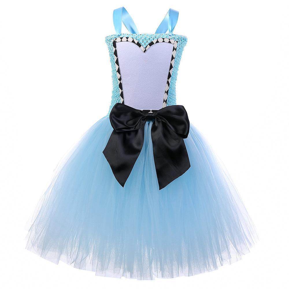 Alice in Wonderland Alice Princess Costume Kids Girls Cosplay Party Tutu Dress Halloween - Ecosfun