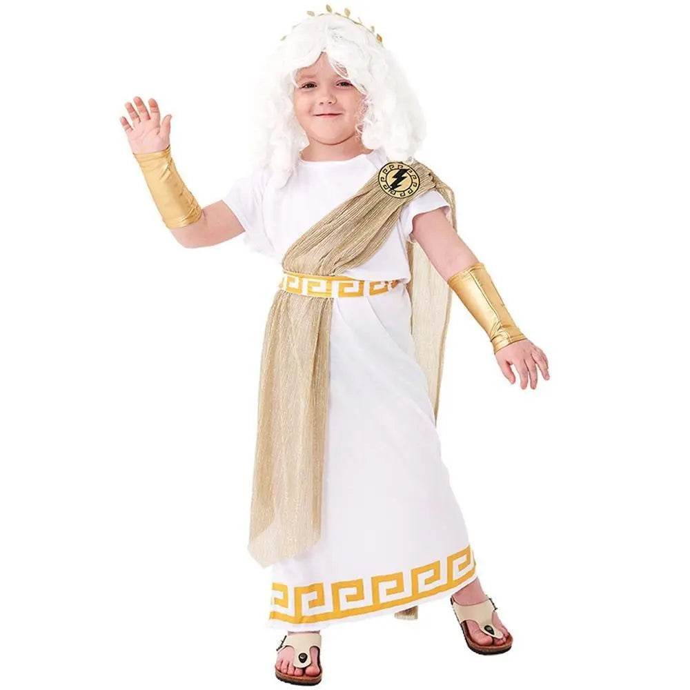 ancient greek mythology zeus Children Halloween carnival costume for kids - Ecosfun