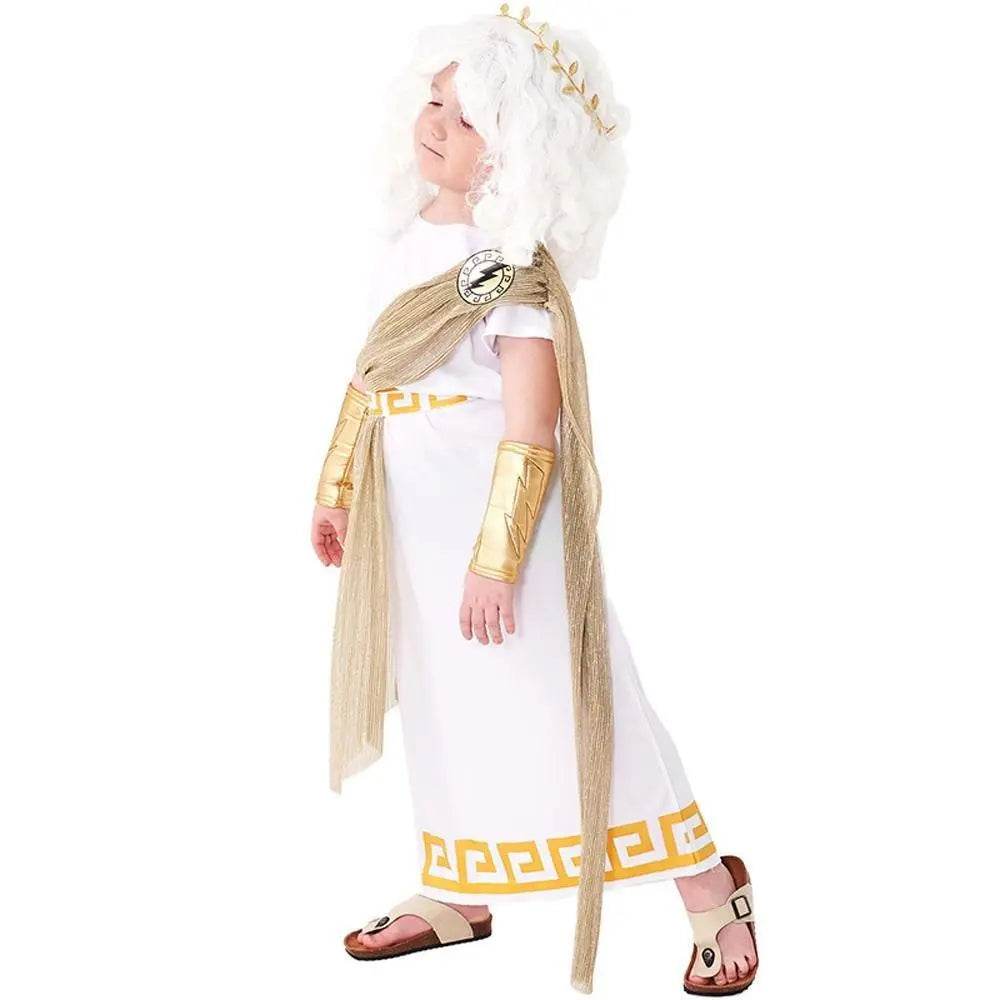 ancient greek mythology zeus Children Halloween carnival costume for kids - Ecosfun