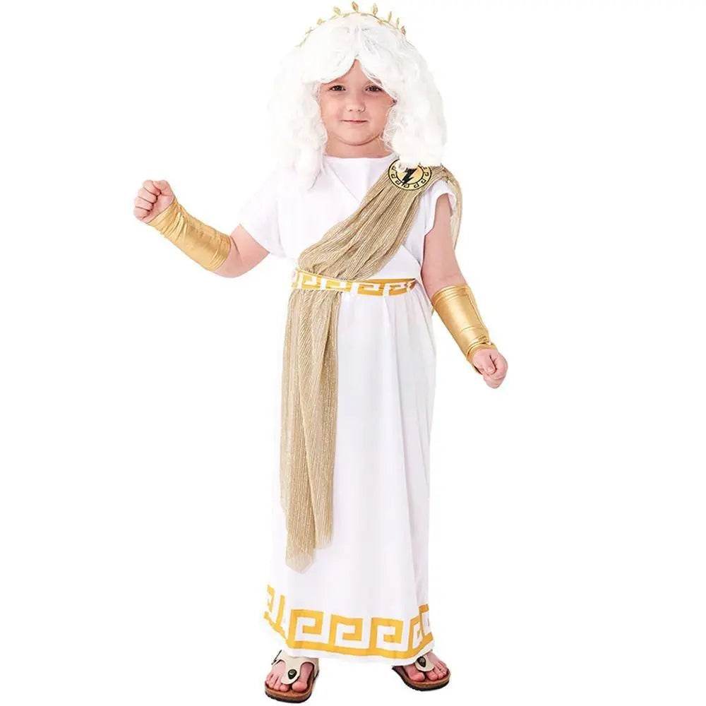 ancient greek mythology zeus Children Halloween carnival costume for kids - Ecosfun