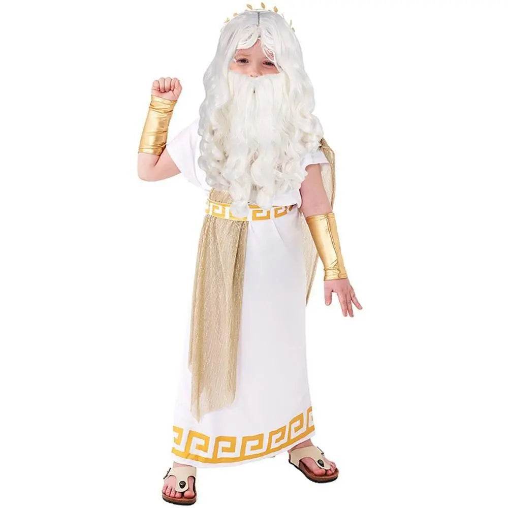 ancient greek mythology zeus Children Halloween carnival costume for kids - Ecosfun