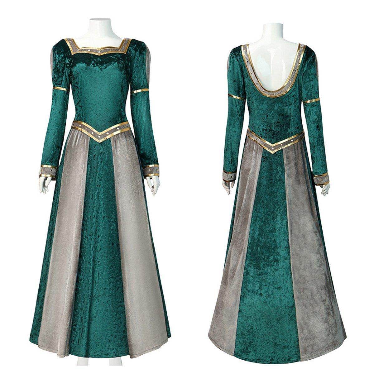Anime Movie Shrek Princess Fiona Dress Halloween Carnival Suit Cosplay Costume For Adults - Ecosfun
