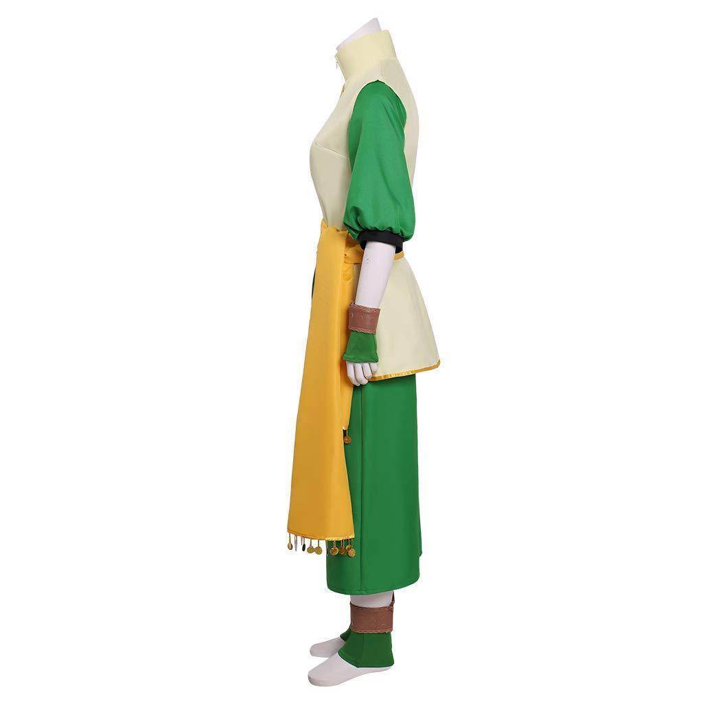 Anime Toph Beifong Avatar The Last Airbender Costume Party Carnival Cosplay Full Set - Ecosfun