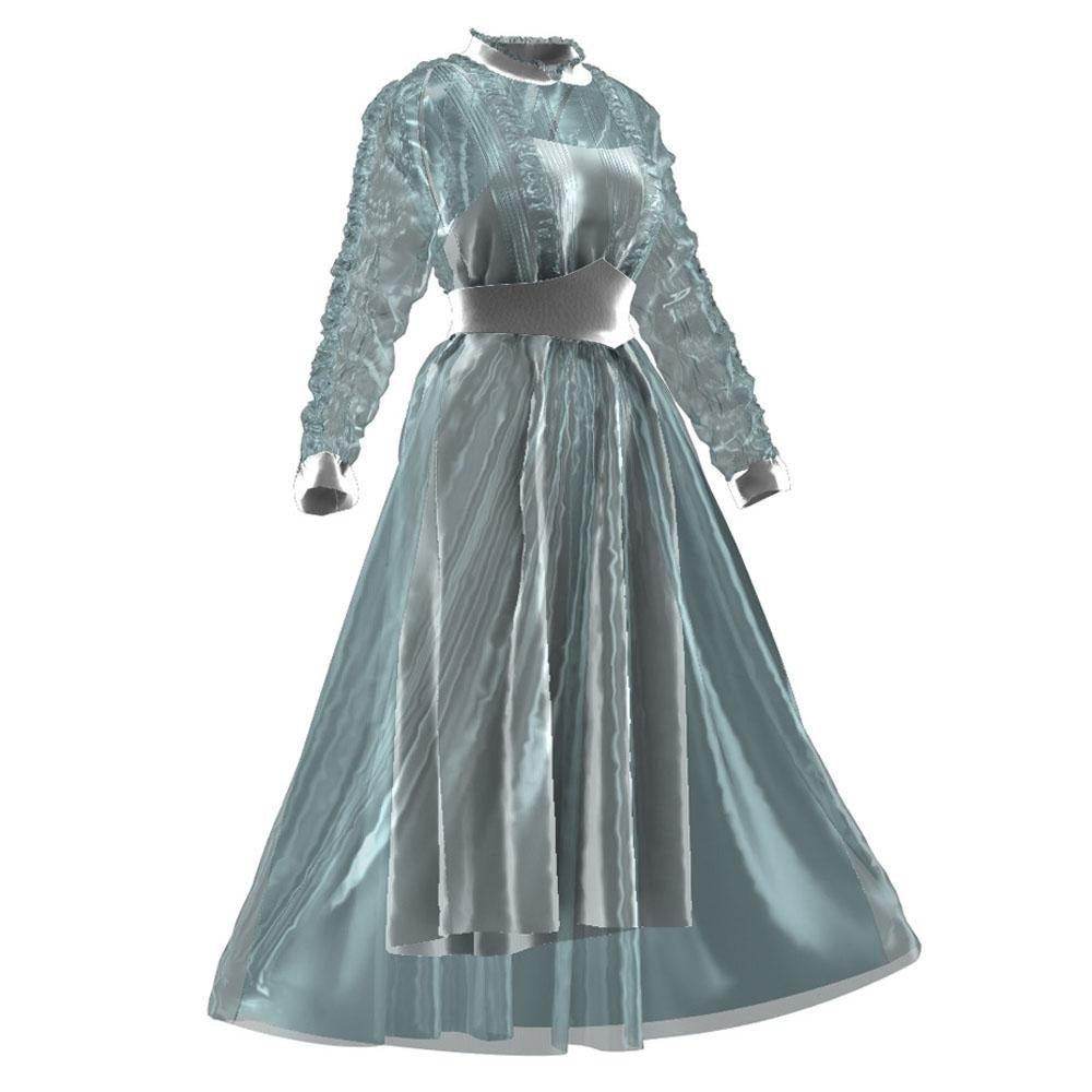 Astrid Deetz Costume Ball Dress Beetlejuice Skirt Striped Dress For Women Halloween - Ecosfun