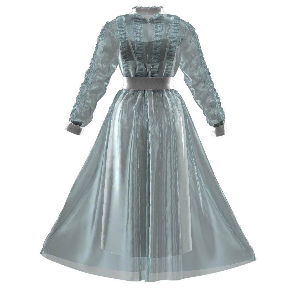 Astrid Deetz Costume Ball Dress Beetlejuice Skirt Striped Dress For Women Halloween - Ecosfun