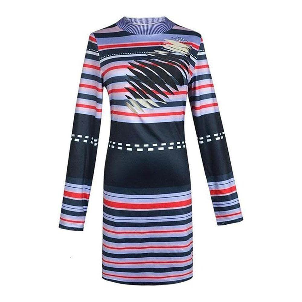 Astrid Deetz Costume Ball Dress Beetlejuice Skirt Striped Dress For Women Halloween - Ecosfun