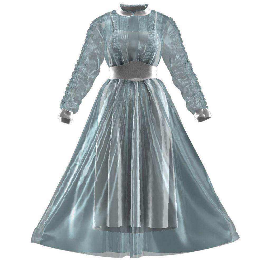 Astrid Deetz Costume Ball Dress Beetlejuice Skirt Striped Dress For Women Halloween - Ecosfun