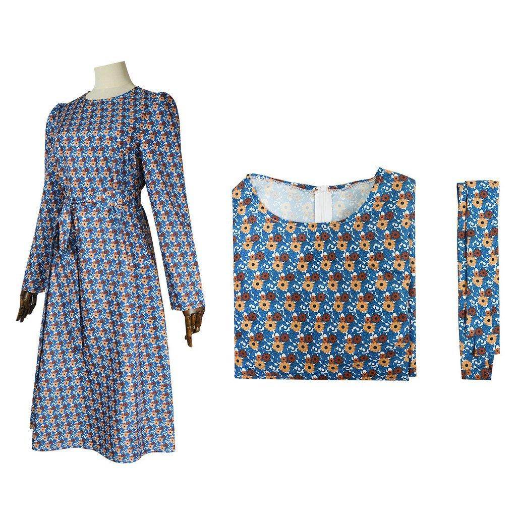 Astrid Deetz Costume Ball Dress Beetlejuice Skirt Striped Dress For Women Halloween - Ecosfun