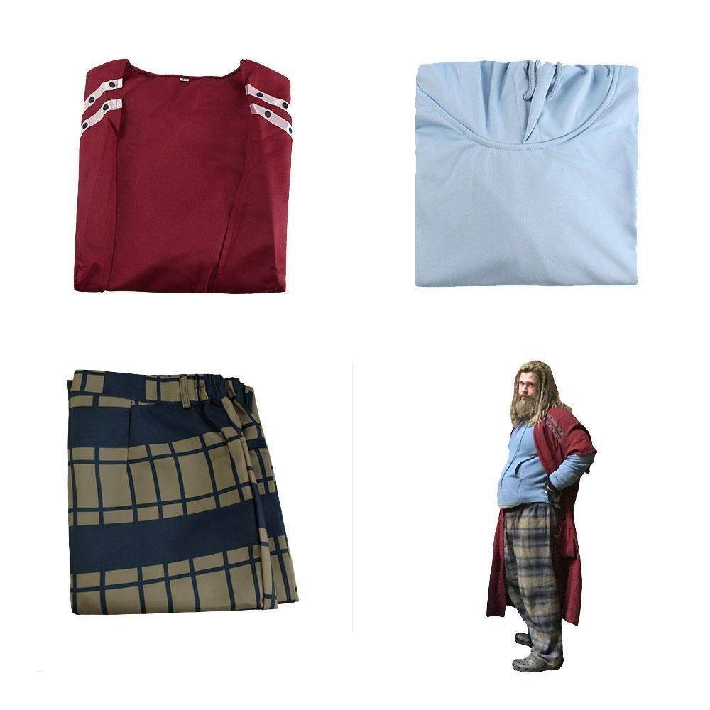 Avengers Endgame Thor Outfit Cosplay Costume Long Pants Set Halloween Full Suit For Men - Ecosfun