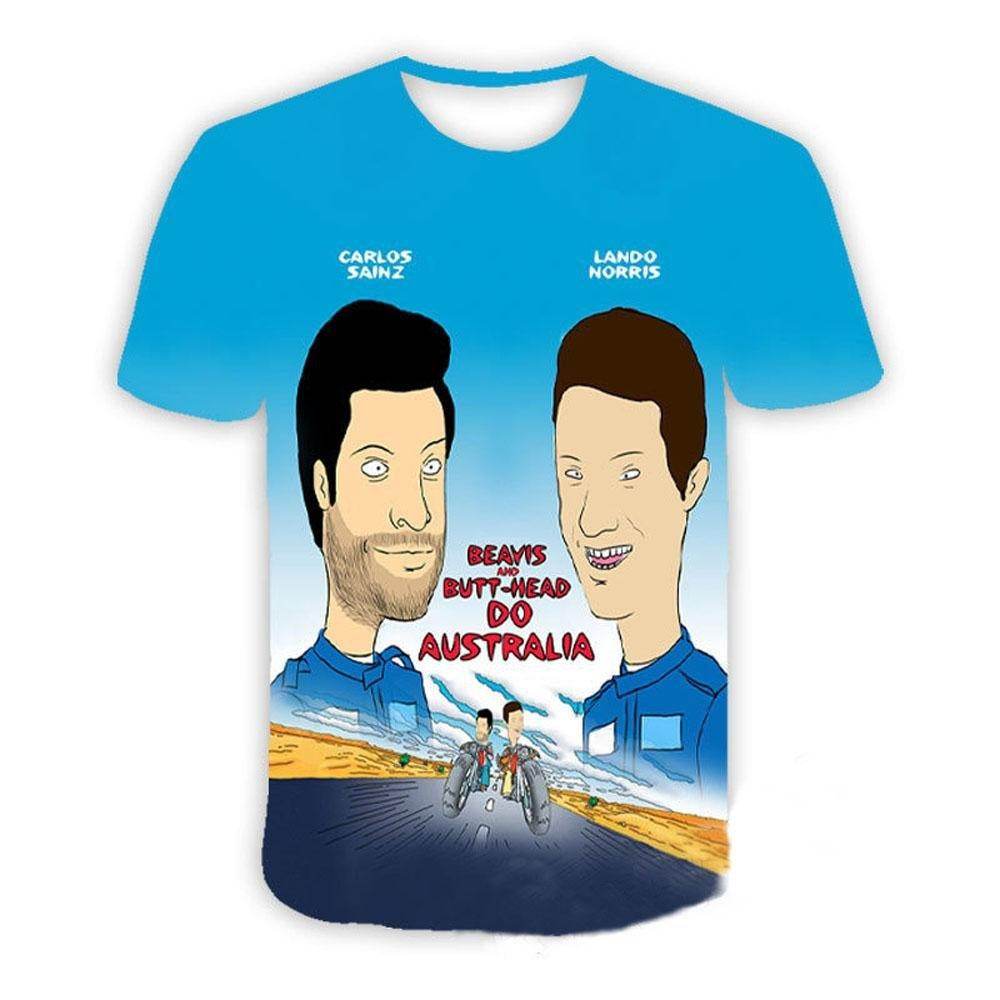 Beavis and butthead costumes round neck short sleeve men's 3D T-shirt - Ecosfun