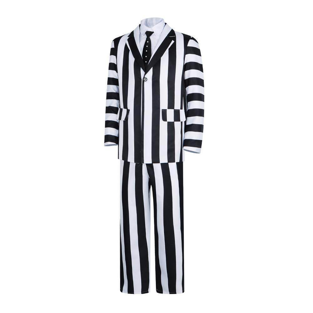 Beetlejuice 2 Michael Keaton Costume Party Halloween Suit - Ecosfun