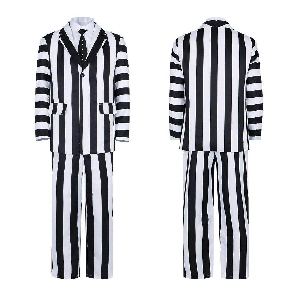 Beetlejuice 2 Michael Keaton Costume Party Halloween Suit - Ecosfun