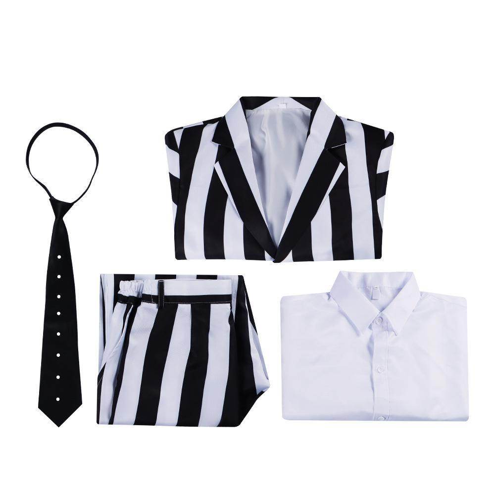 Beetlejuice 2 Michael Keaton Costume Party Halloween Suit - Ecosfun