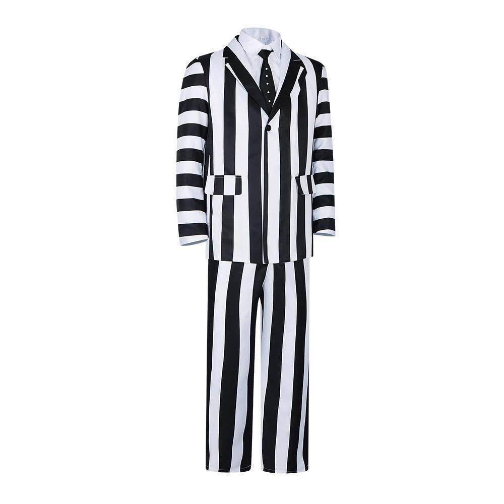 Beetlejuice 2 Michael Keaton Costume Party Halloween Suit - Ecosfun