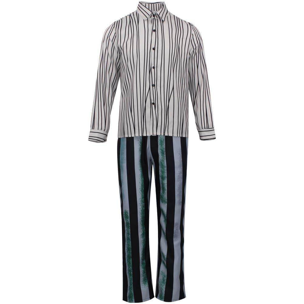Beetlejuice 2 Michael Keaton Costume for men Party Halloween Suit - Ecosfun