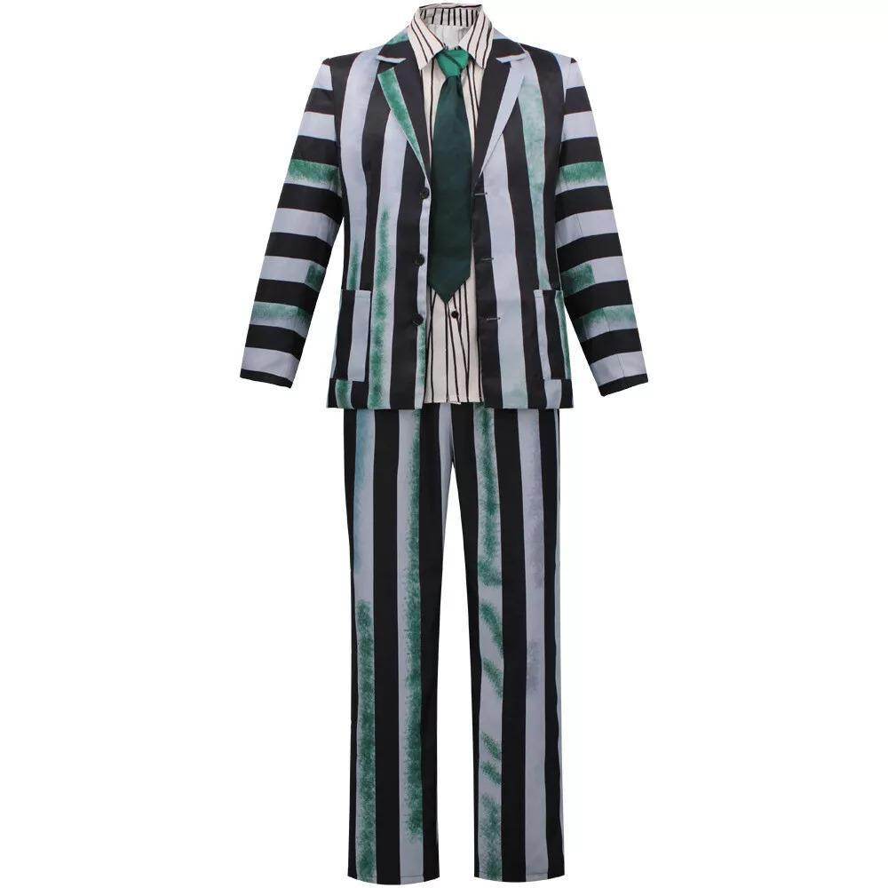 Beetlejuice 2 Michael Keaton Costume for men Party Halloween Suit - Ecosfun