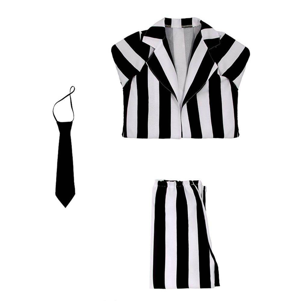 Beetlejuice Family Cosplay Costume Halloween Matching Outfits for Kids - Ecosfun