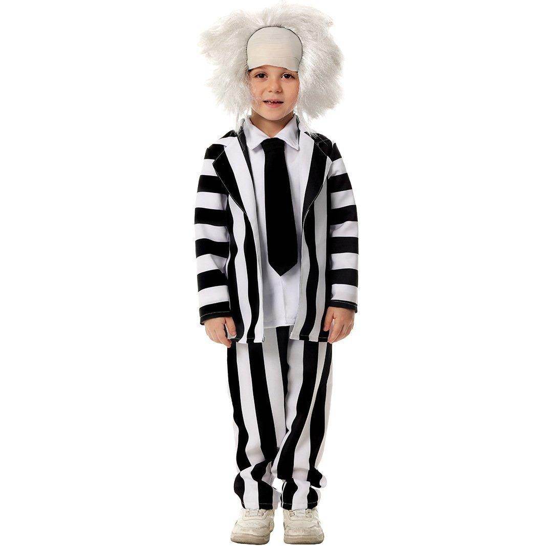 Beetlejuice Family Cosplay Costume Halloween Matching Outfits for Kids - Ecosfun