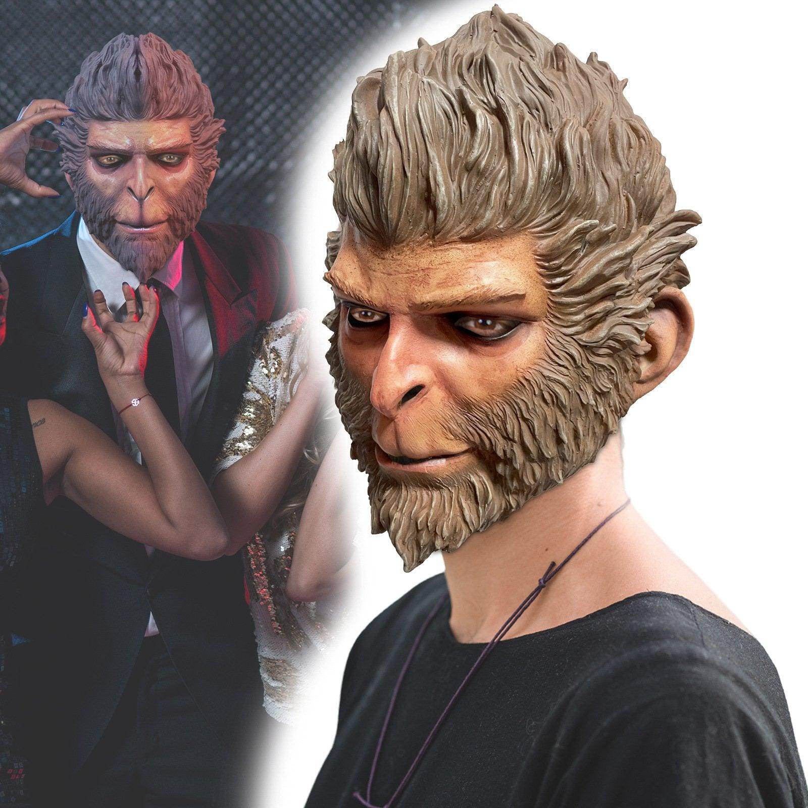 Black Myth Wukong Fun Monkey Mask Halloween - Ecosfun