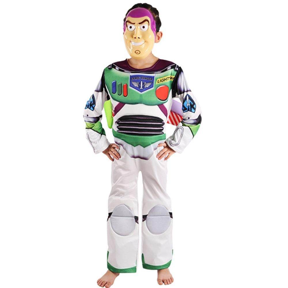 Buzz Lightyear Toy Story Carnival Cosplay Costume Set For Kids Boys With Mask Wing - Ecosfun