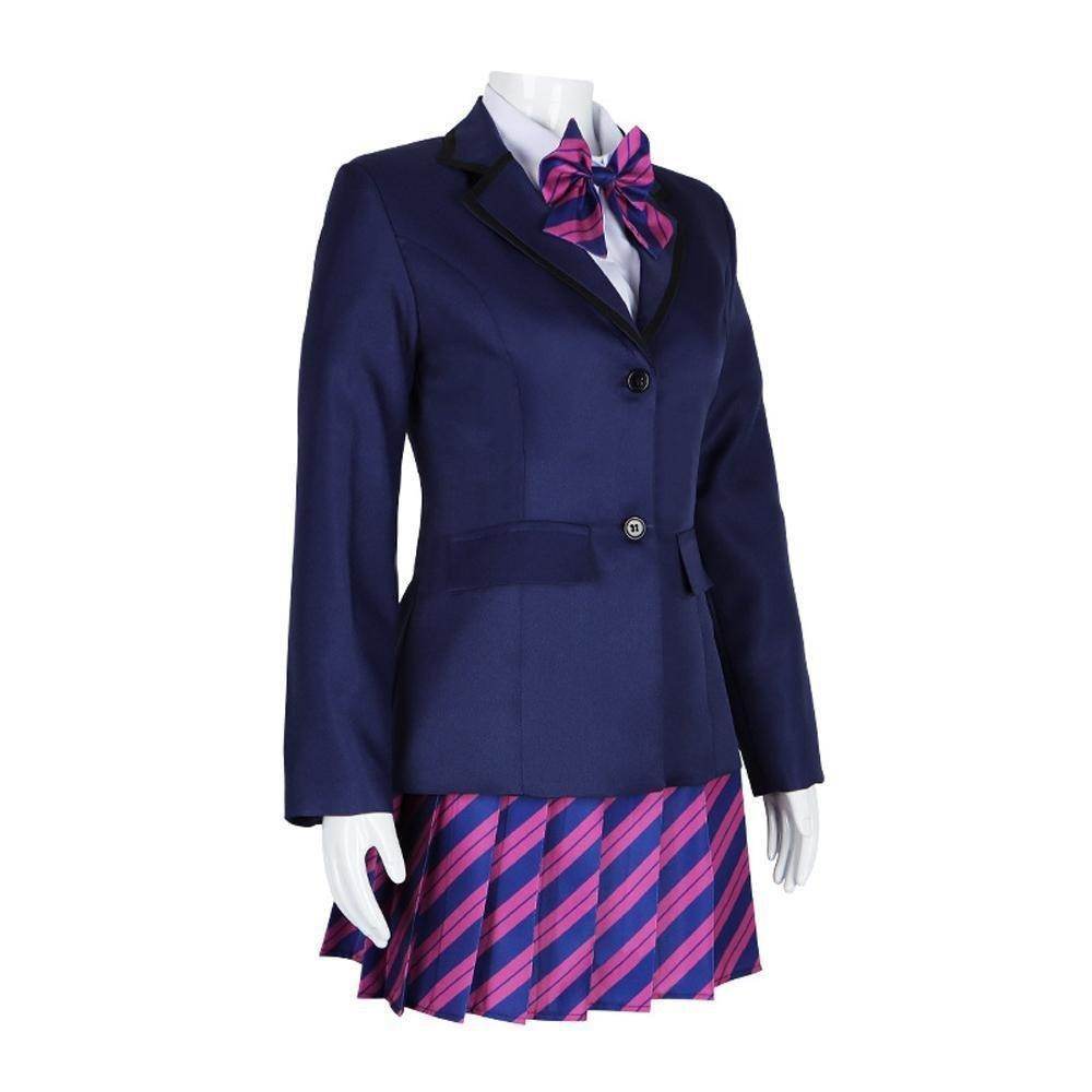 Can't Communicate Uniform Dress Cosplay Costume Skirt Outfit Anime Halloween Shirt Coat with Tie for Women - Ecosfun