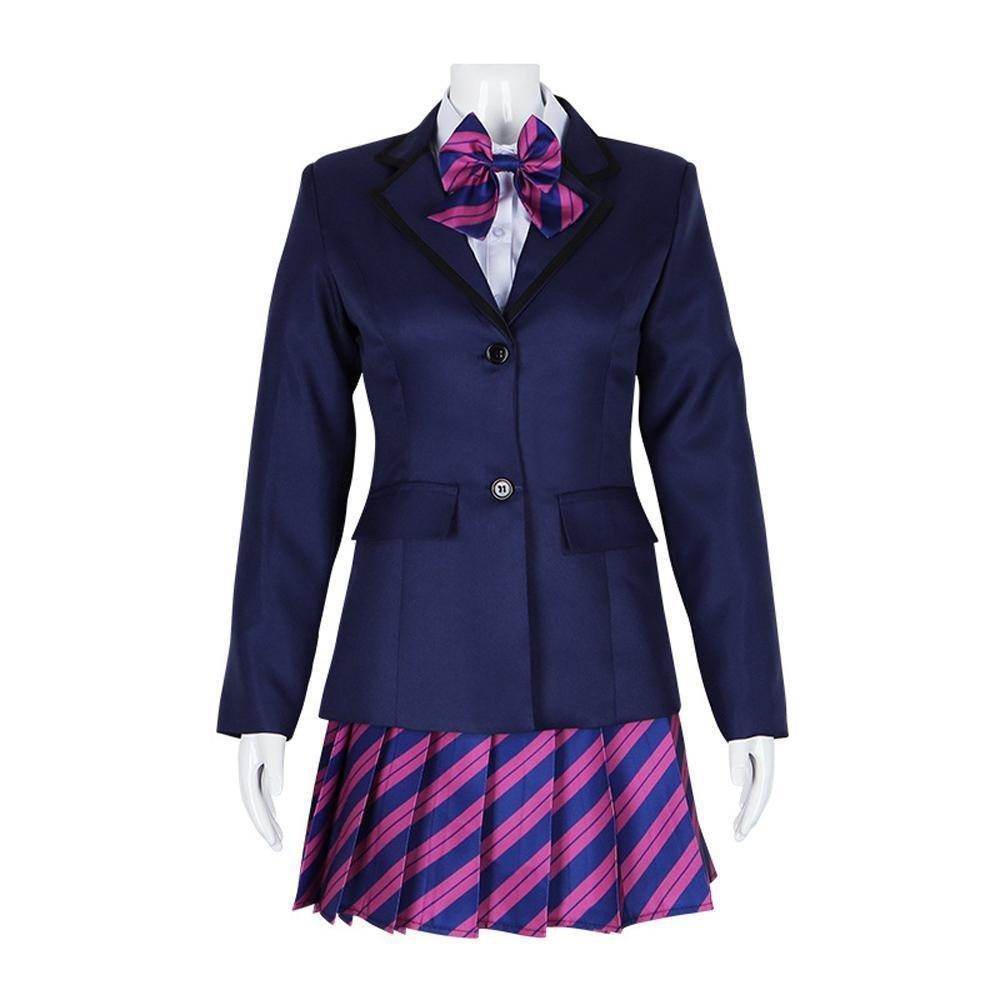 Can't Communicate Uniform Dress Cosplay Costume Skirt Outfit Anime Halloween Shirt Coat with Tie for Women - Ecosfun
