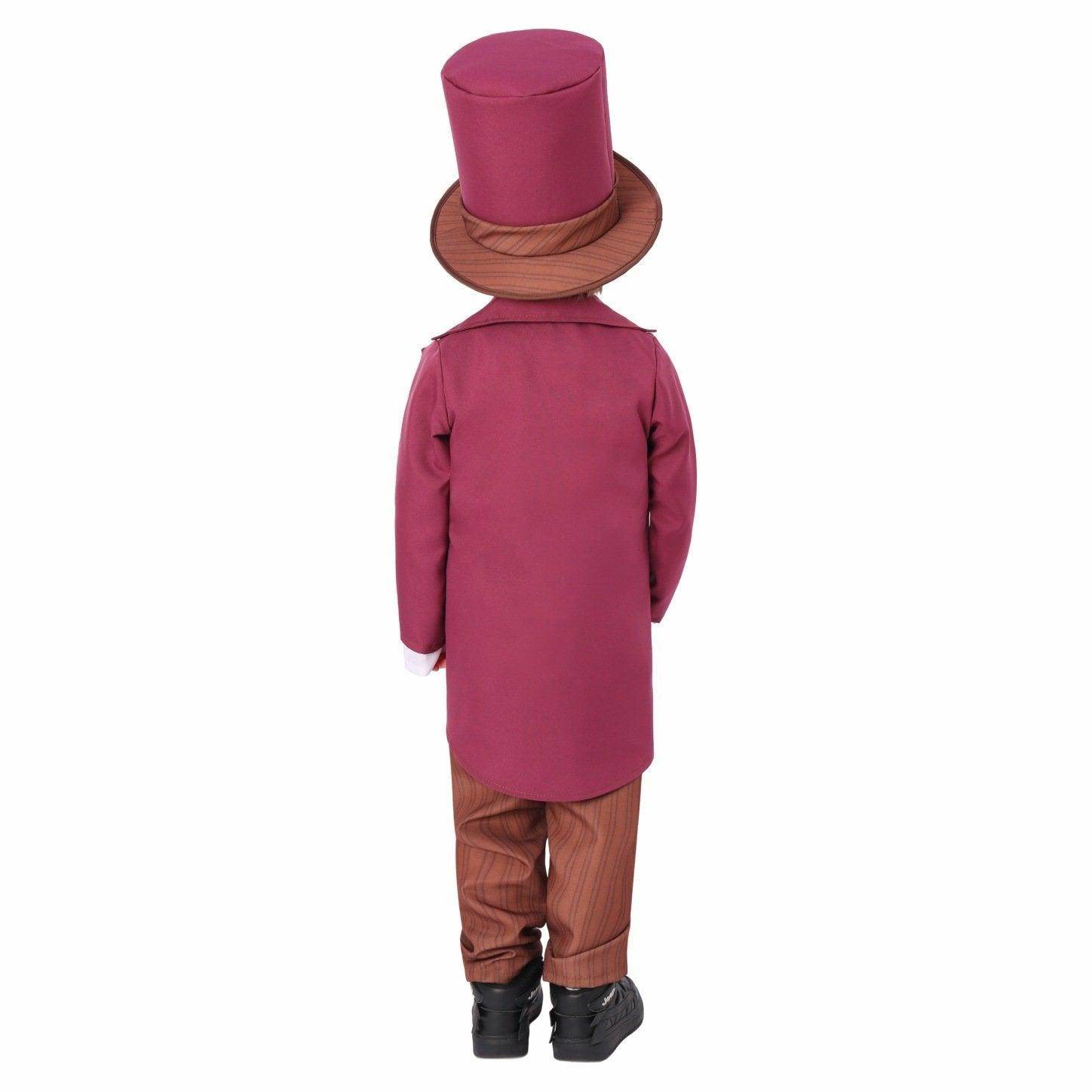 Chocolate Willy Wonka Movie Purple Kids Party Suit Cosplay Costumes Halloween - Ecosfun