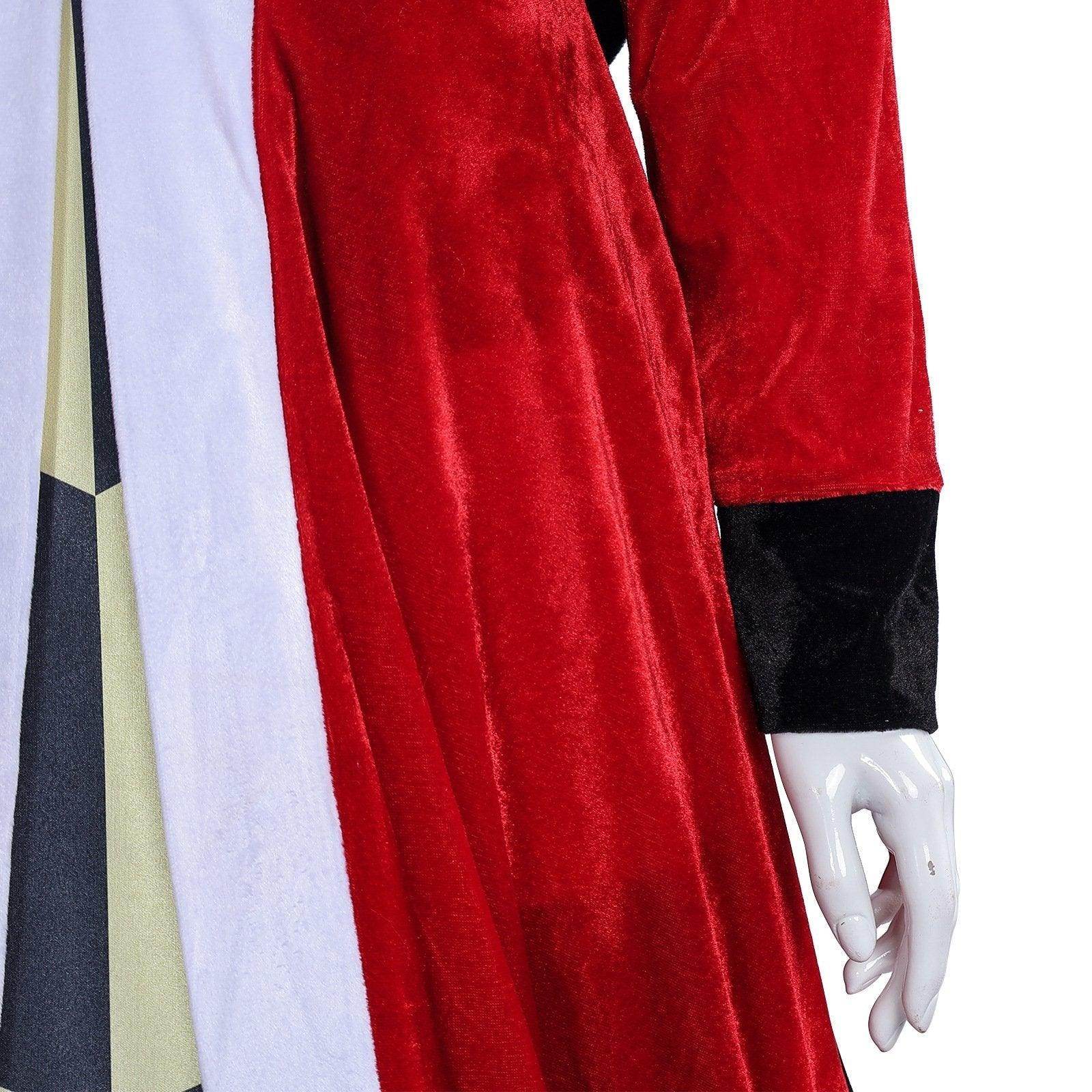 Deluxe Queen of Hearts Costume Dress Alice in Wonderland for Women - Ecosfun