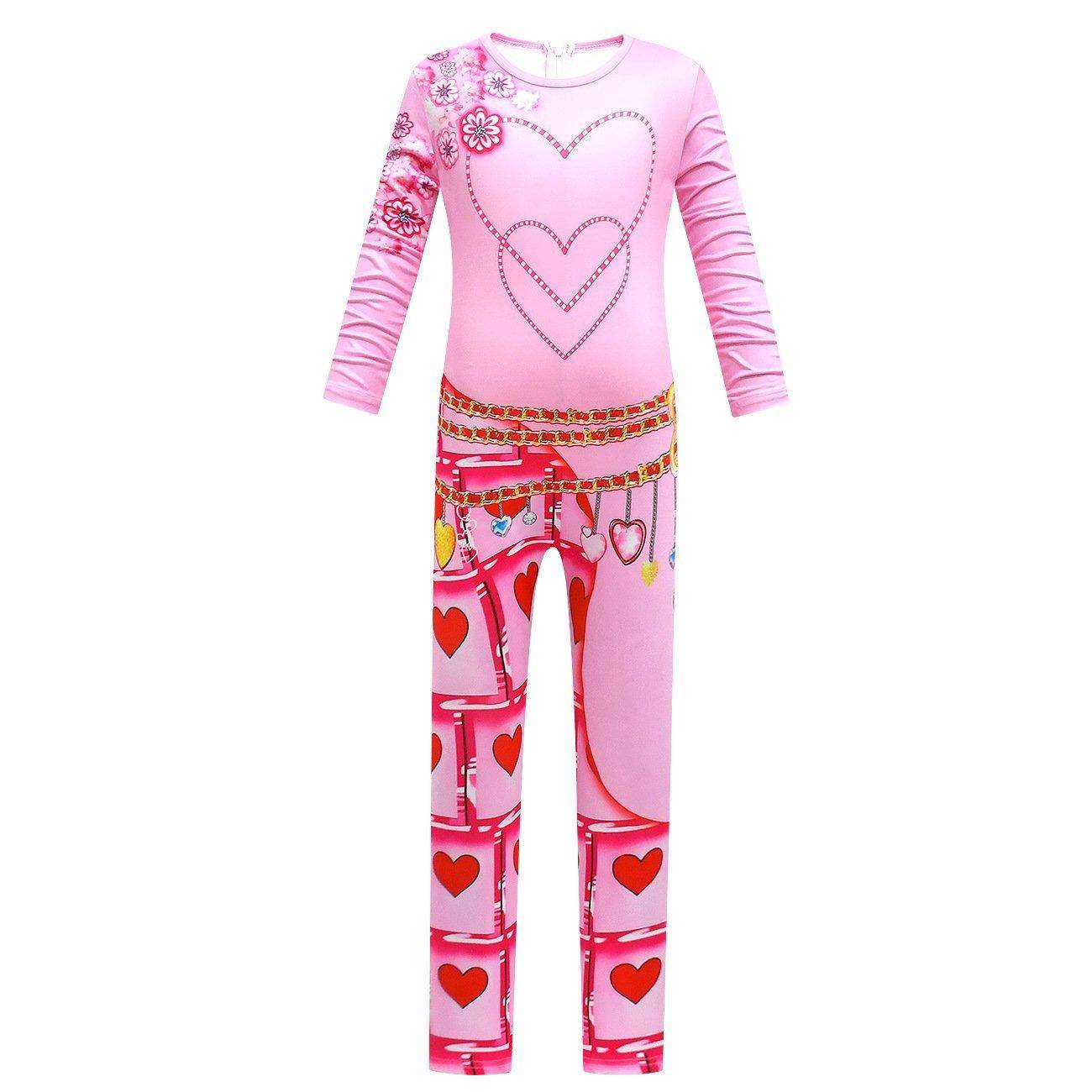 Descendants 3 Queen of Hearts Kigurumi Cosplay Costume Jumpsuit for Halloween - Ecosfun
