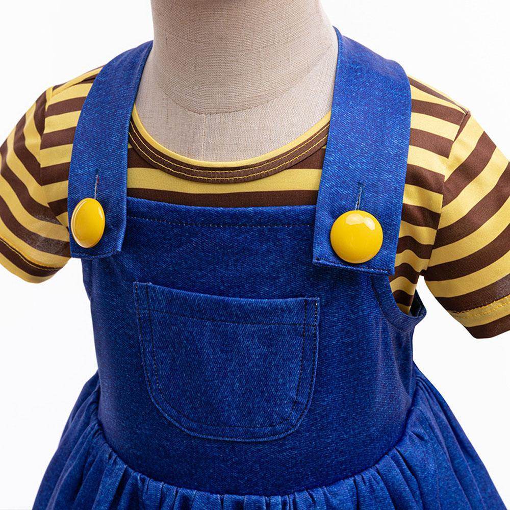 Despicable Me Agnes Costume Cosplay Dress Halloween Party Outfit - Ecosfun
