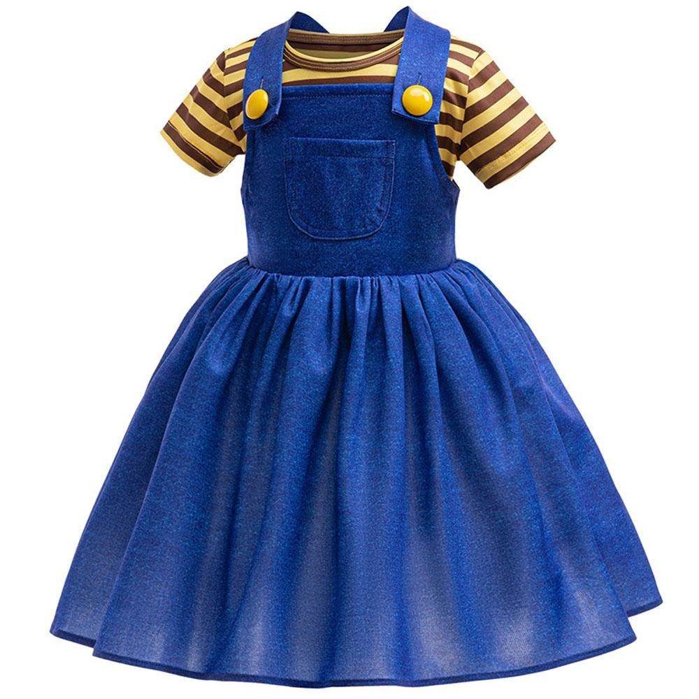 Despicable Me Agnes Costume Cosplay Dress Halloween Party Outfit - Ecosfun