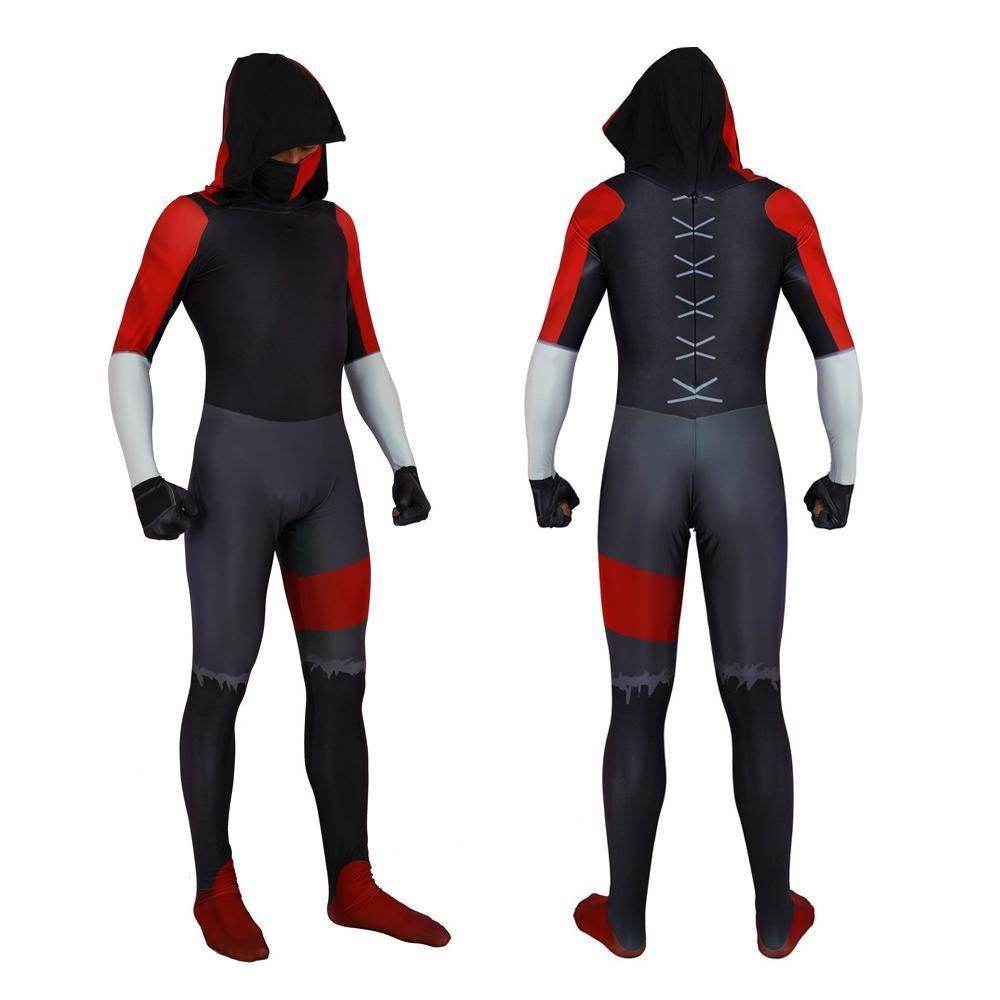 Game Fortnite Ikonik Adult Jumpsuit Outfit Halloween Carnival Suit Cosplay Costume - Ecosfun