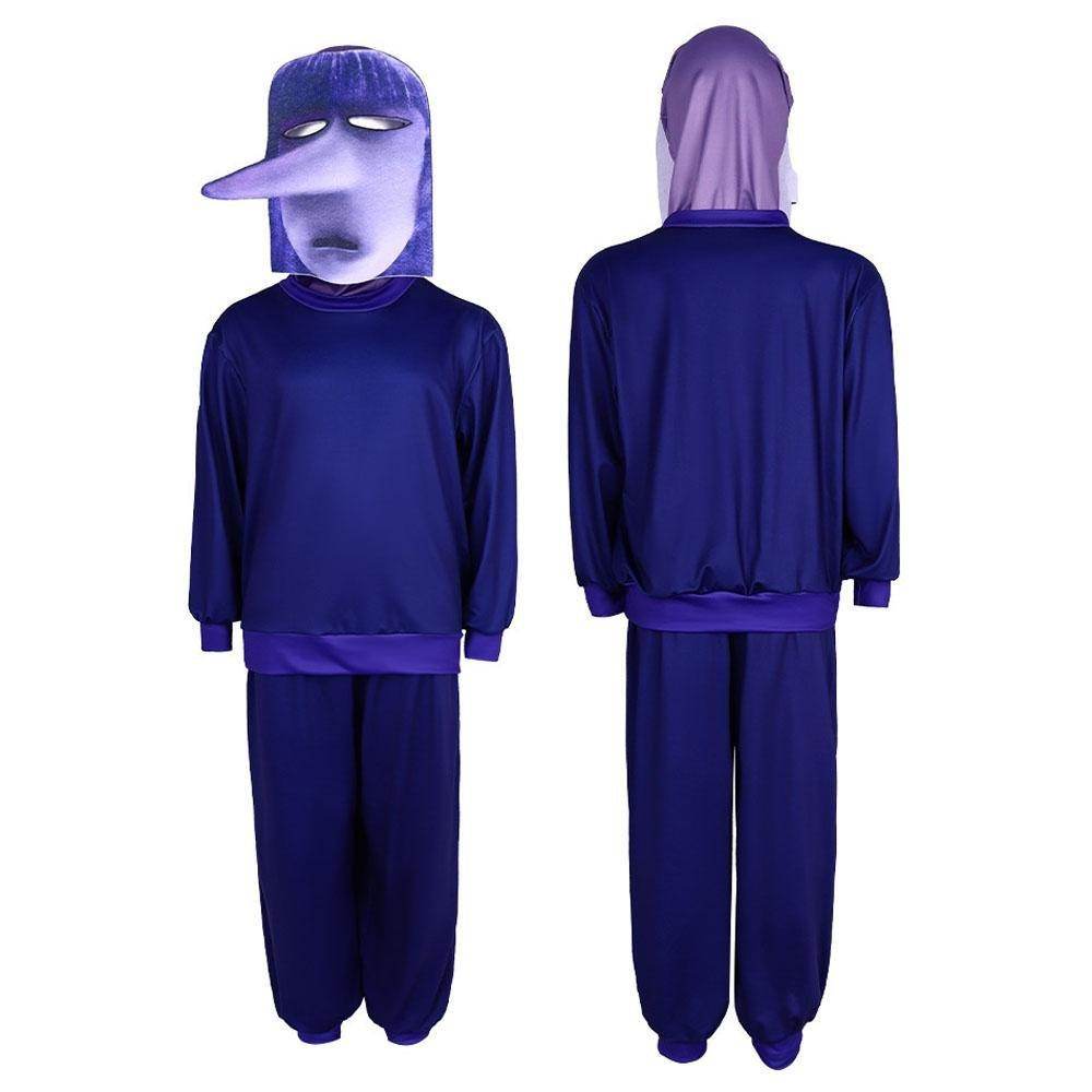 Inside Out 2 Ennui Costume Halloween Emotions Boredom Outfit Shirt Pant Suit For Kids Adult - Ecosfun