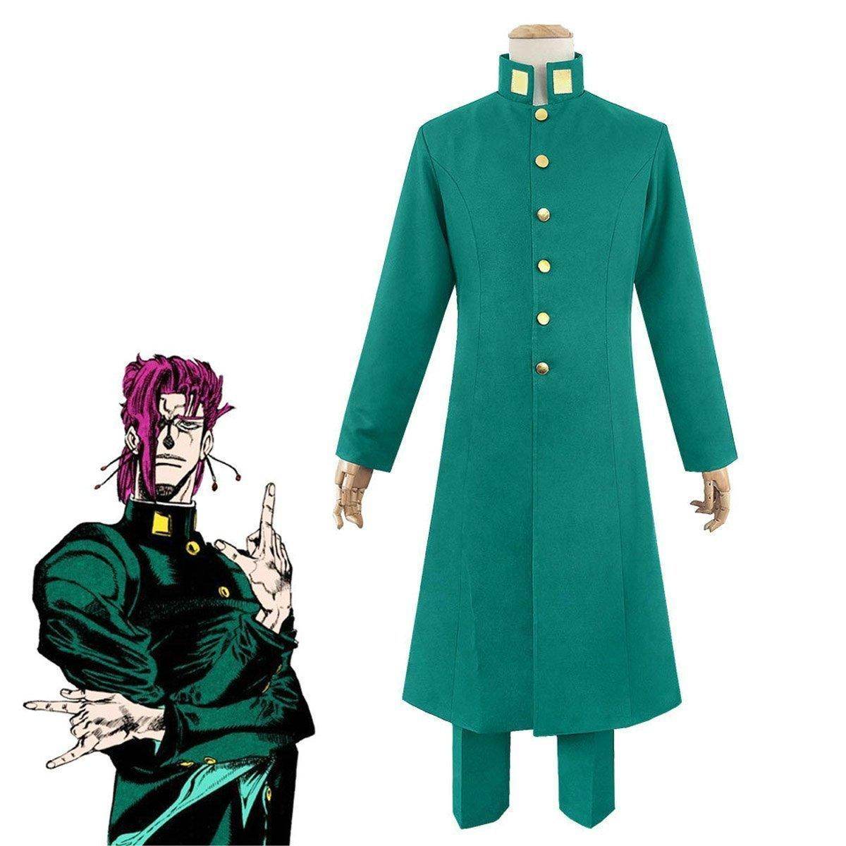 JoJo's Bizarre Adventure Kakyoin Noriaki Battle Suit Cosplay Costume - Ecosfun