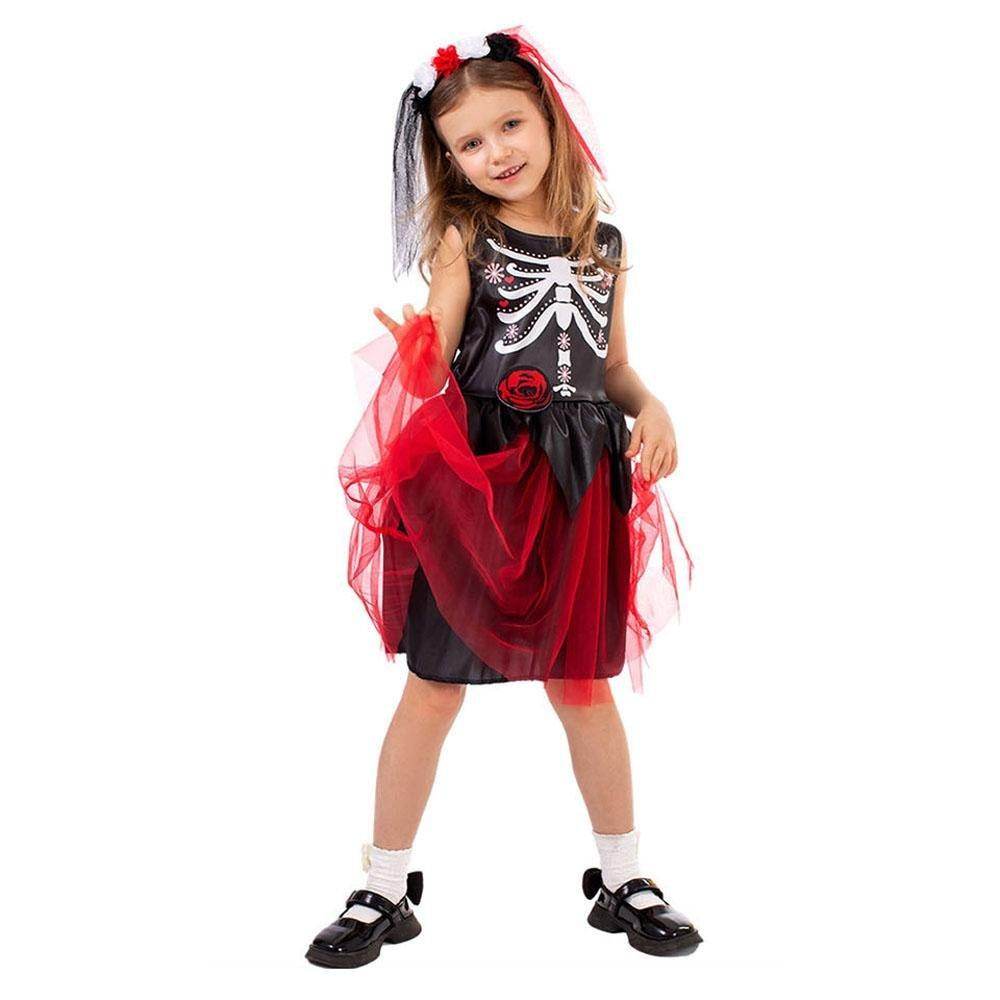 Kids' Day of the Dead Cosplay Costume Doomsday Revenant Halloween Party Outfit - Ecosfun