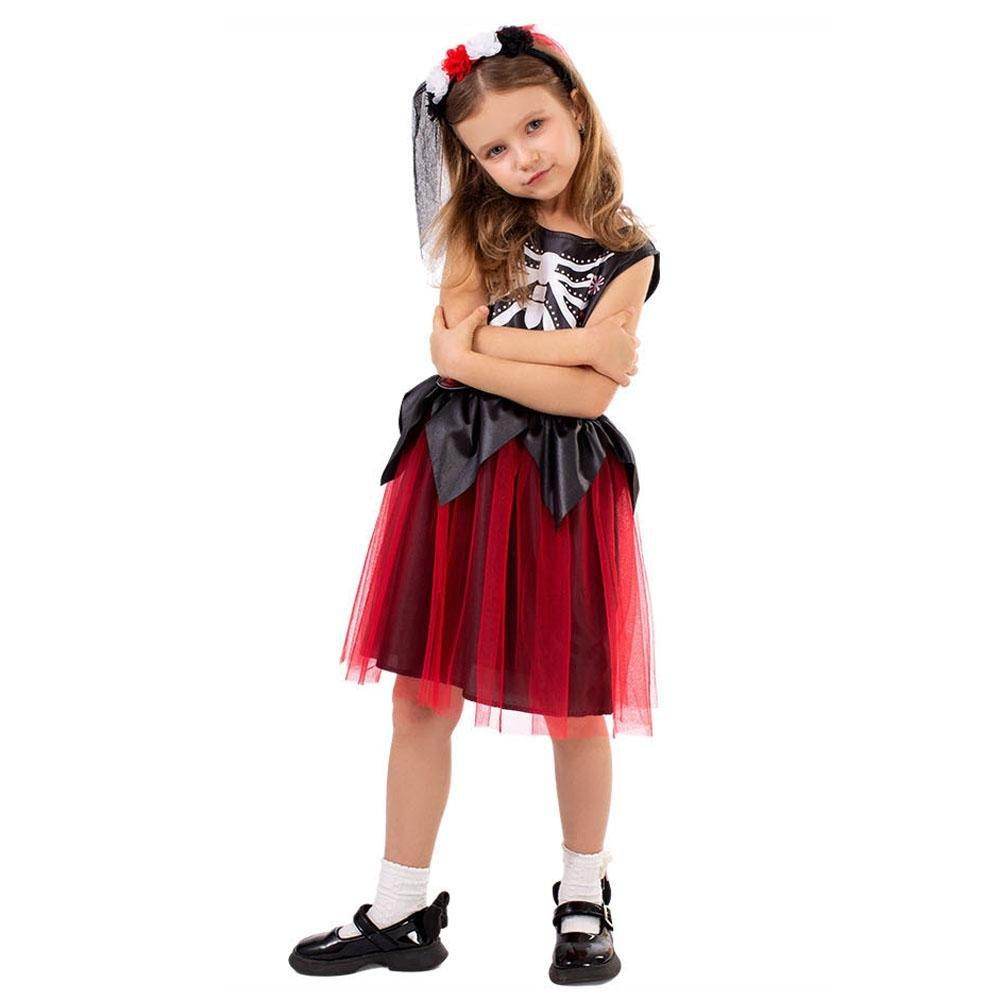 Kids' Day of the Dead Cosplay Costume Doomsday Revenant Halloween Party Outfit - Ecosfun
