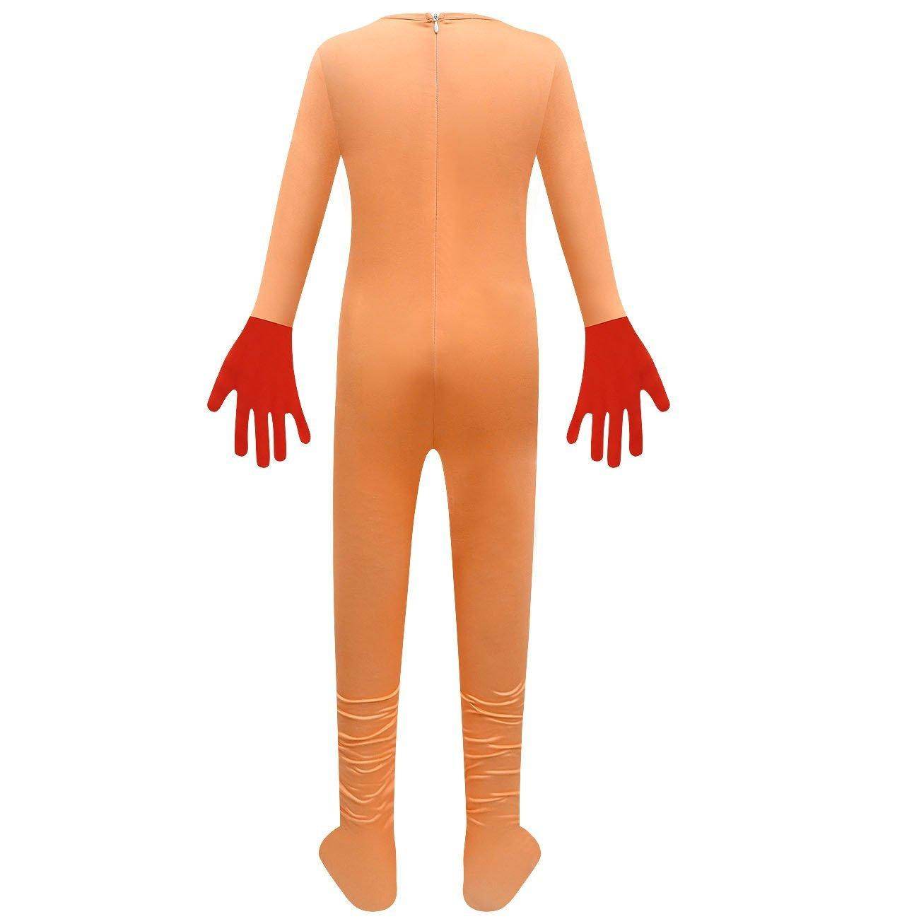 Kids' Smiling Critters Horror Jumpsuit Scary Animal Role Play Costume with Bag - Ecosfun