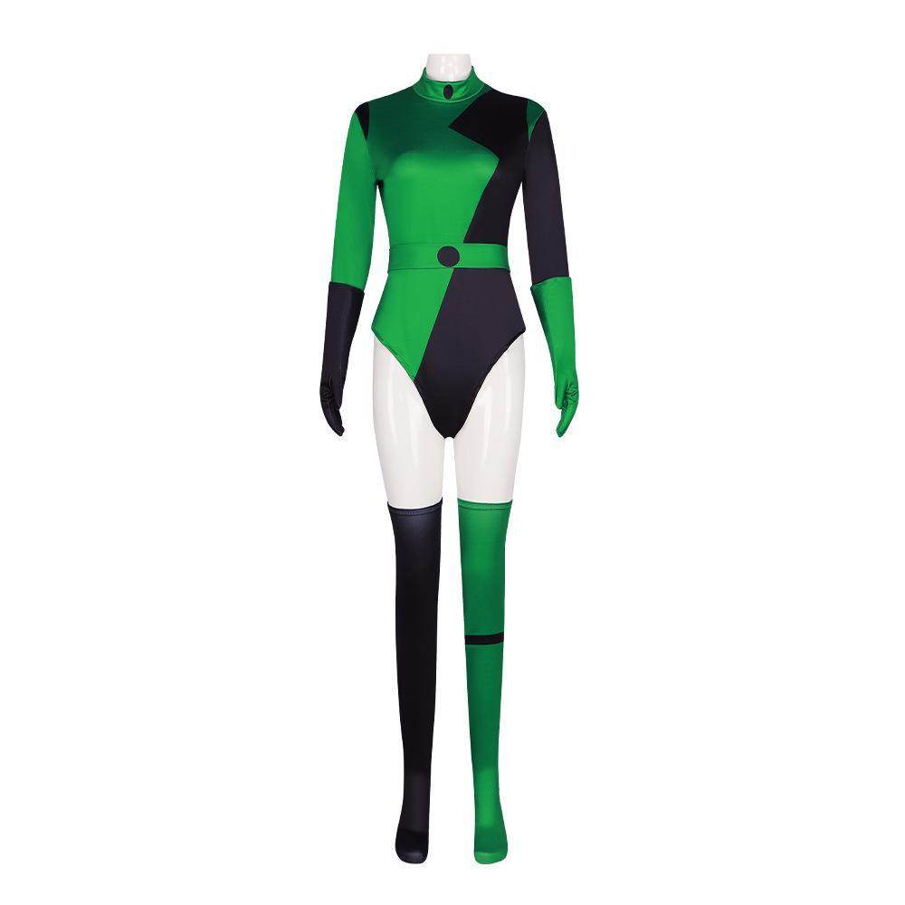 Kim Possible shego Costume Bodysuit Jumpsuit Swimsuit - Ecosfun