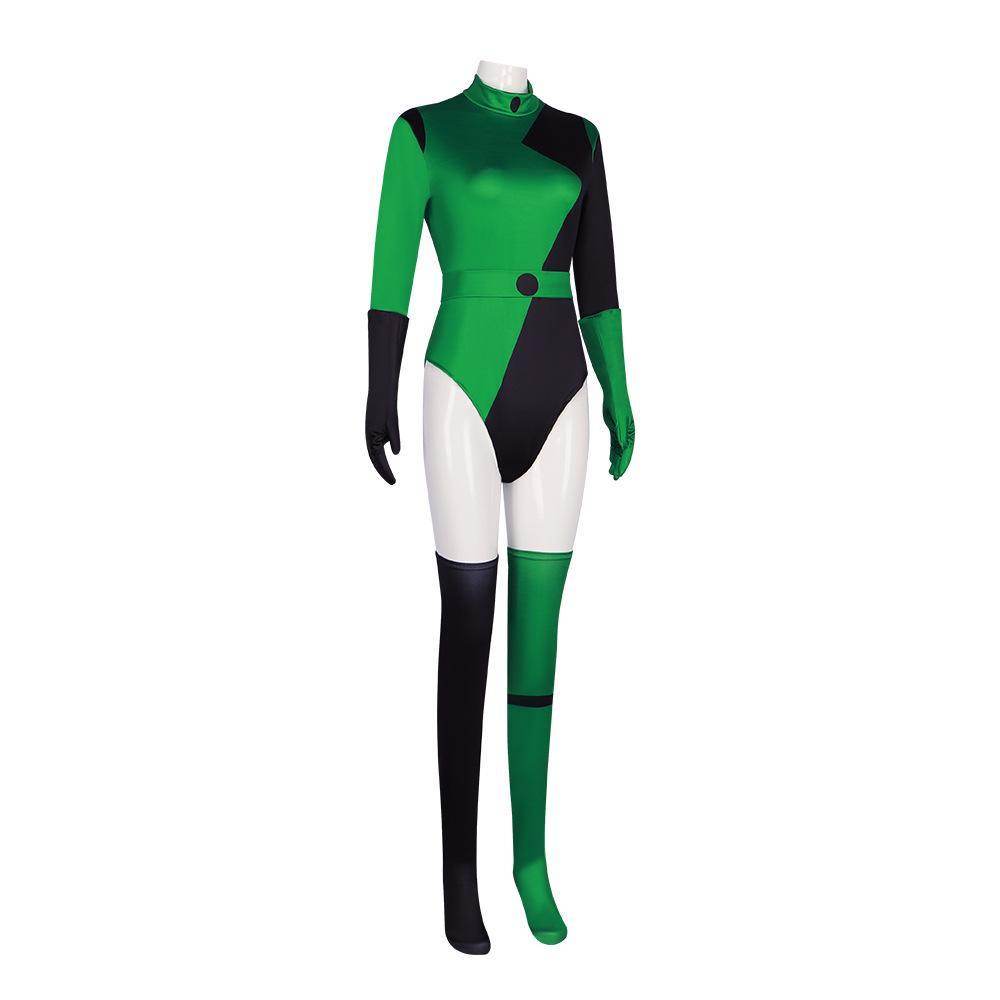 Kim Possible shego Costume Bodysuit Jumpsuit Swimsuit - Ecosfun