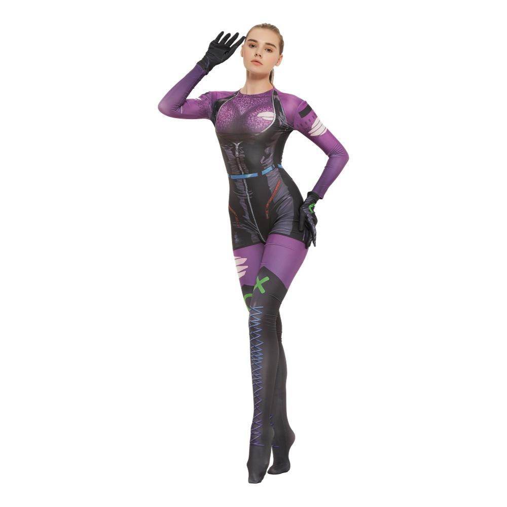 Punchline Alexis Kaye Cosplay Costume Joker's New Girlfriend Jumpsuit - Ecosfun
